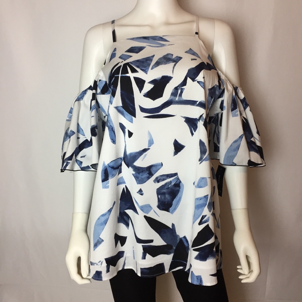 ALFANI Cold Shoulder Blouse